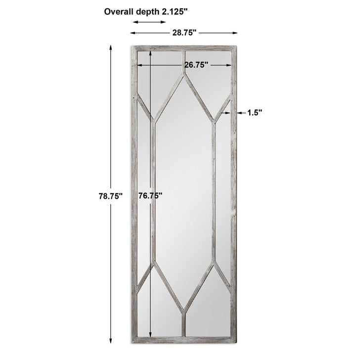 Sarconi - Oversized Mirror - Pearl Silver