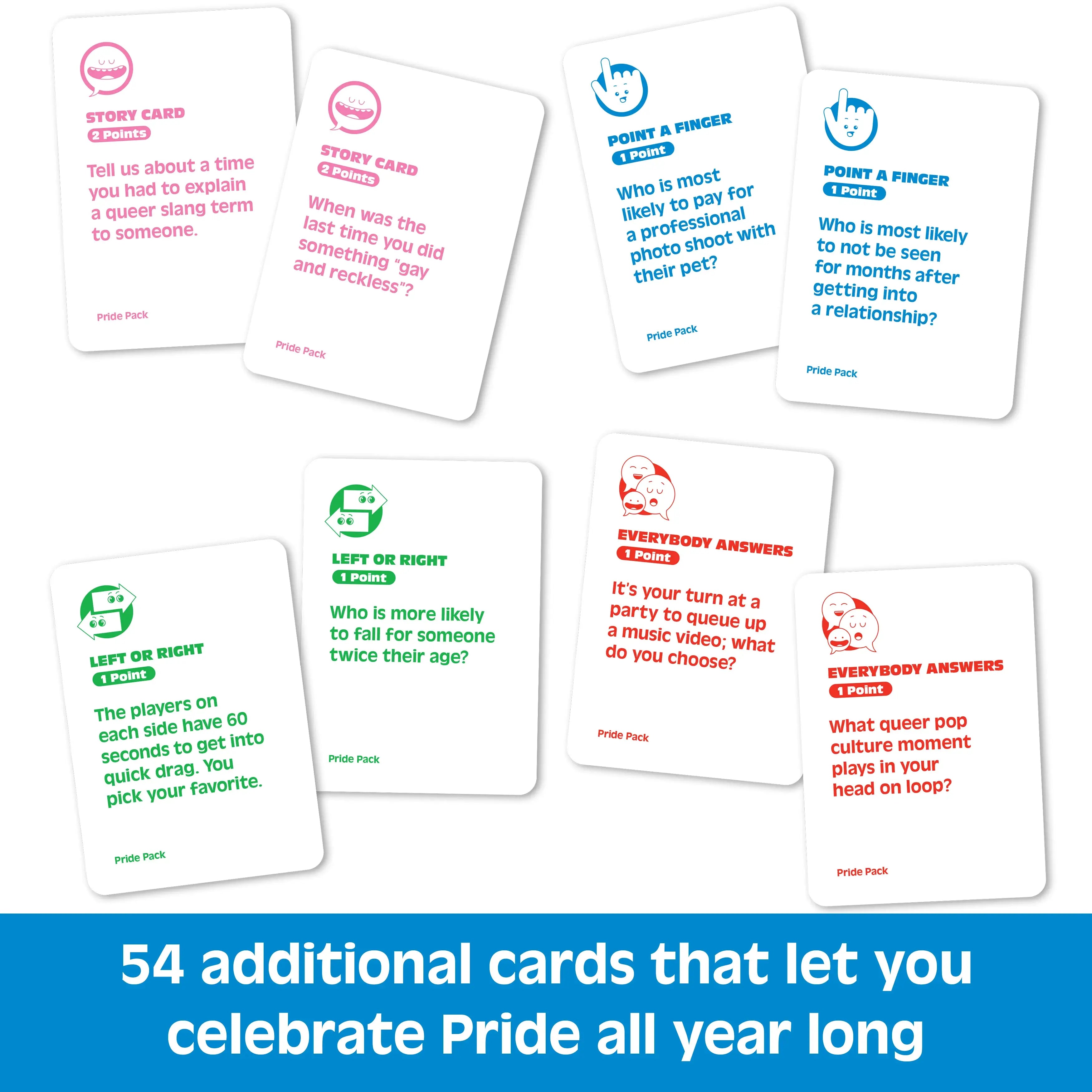 It's Kind of a Fun Story: Pride Pack - Adult Card Game