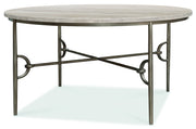 Commerce And Market - Table Talk Chat Table - Champagne / Gray