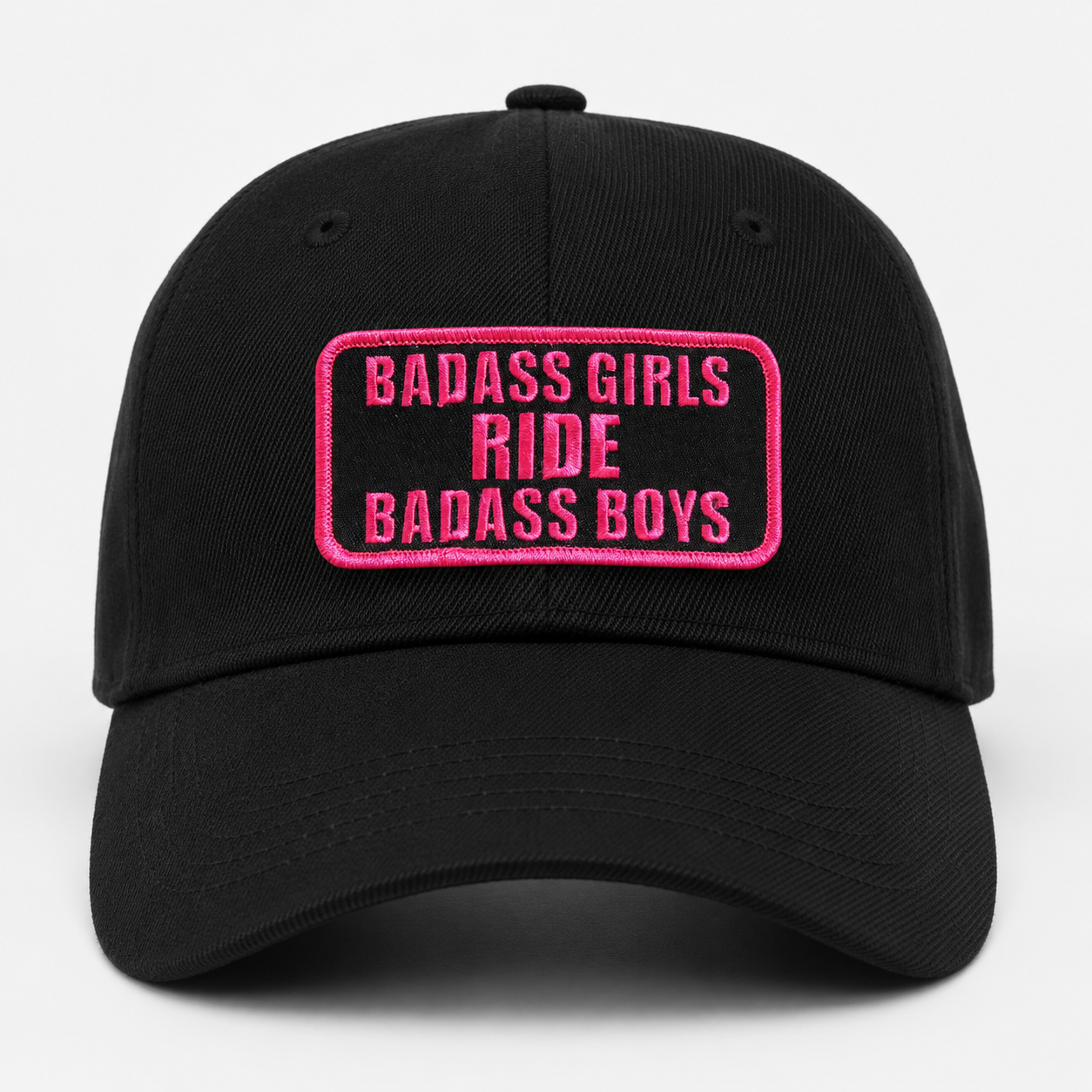 Girls Ride Badass Boys Embroidered Patch – 4" x 2