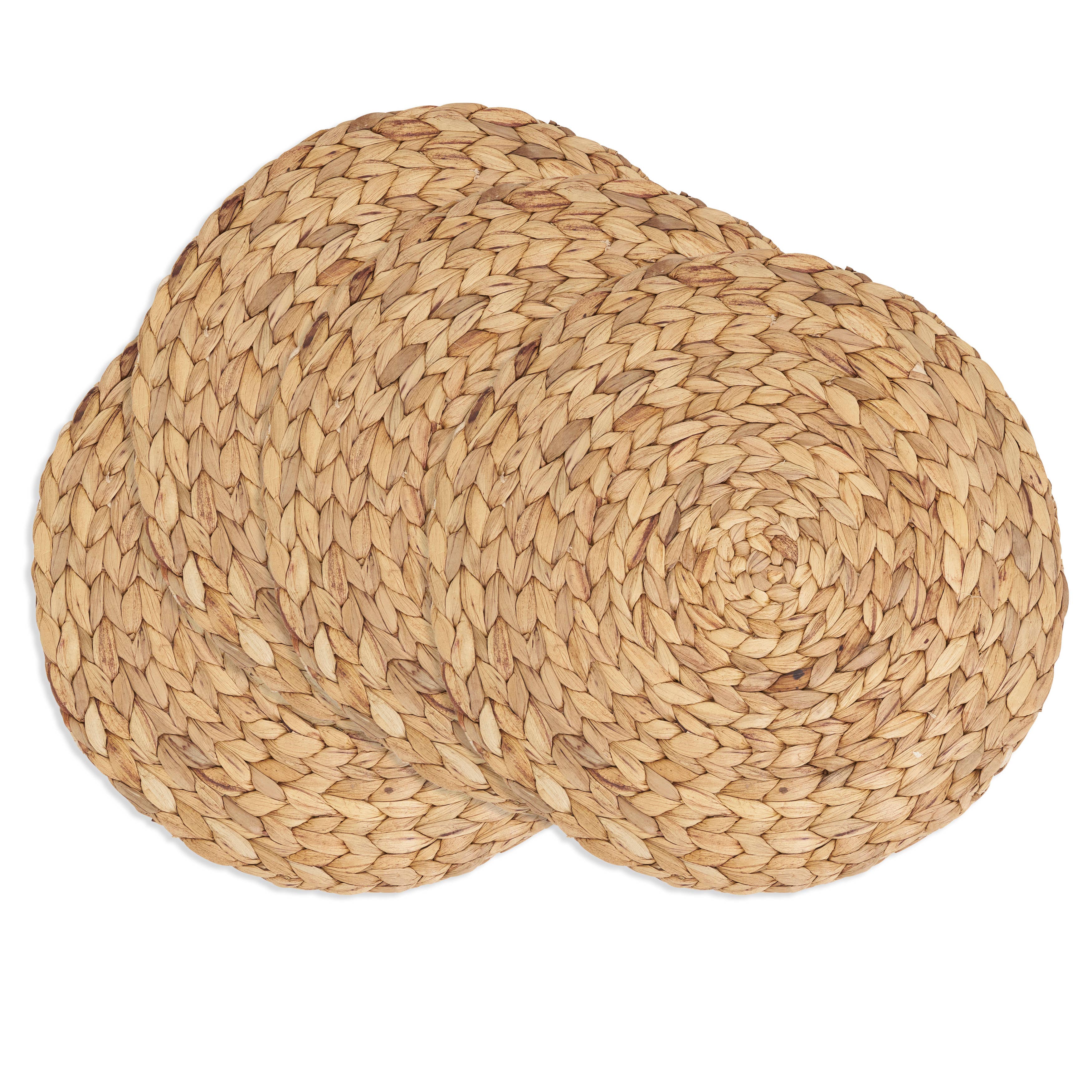 Handwoven Water Hyacinth Placemat: Natural / 15"