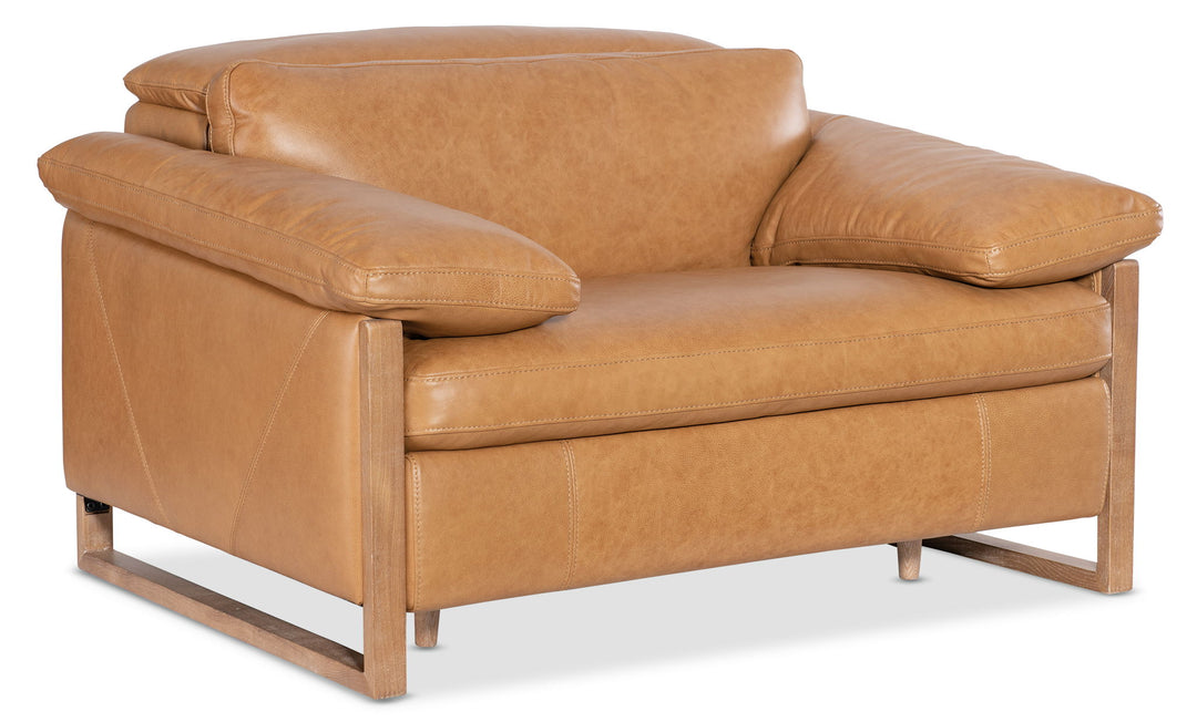 Jericho - Power Recliner With Power Headrest - Brown
