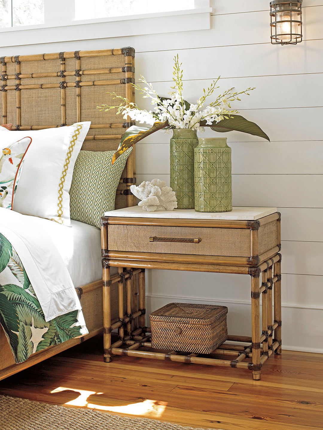 Twin Palms - Cordoba Open Nightstand - Light Brown