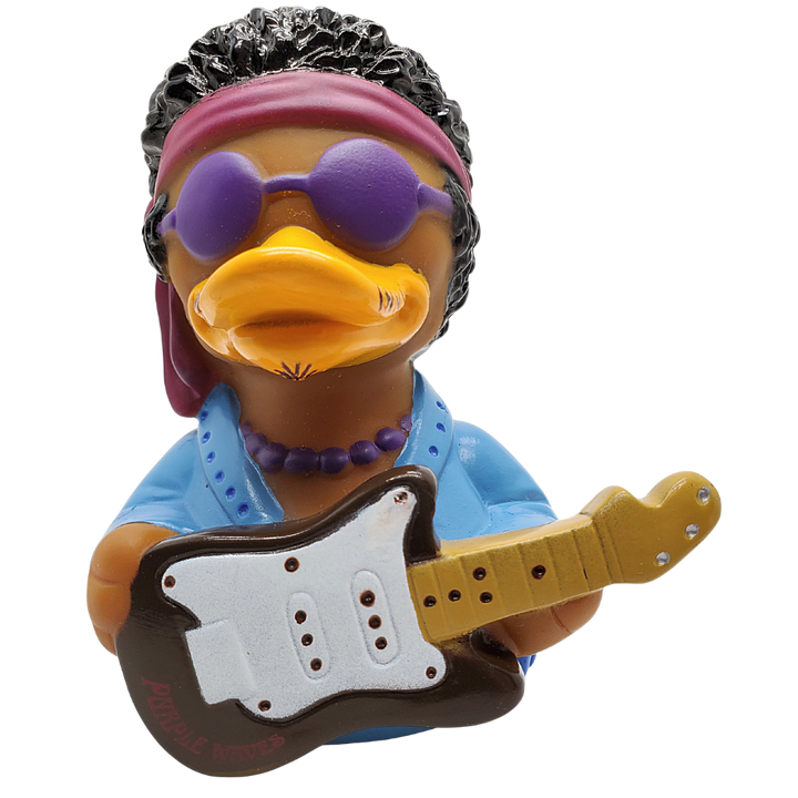 Purple Waves Rubber Duck