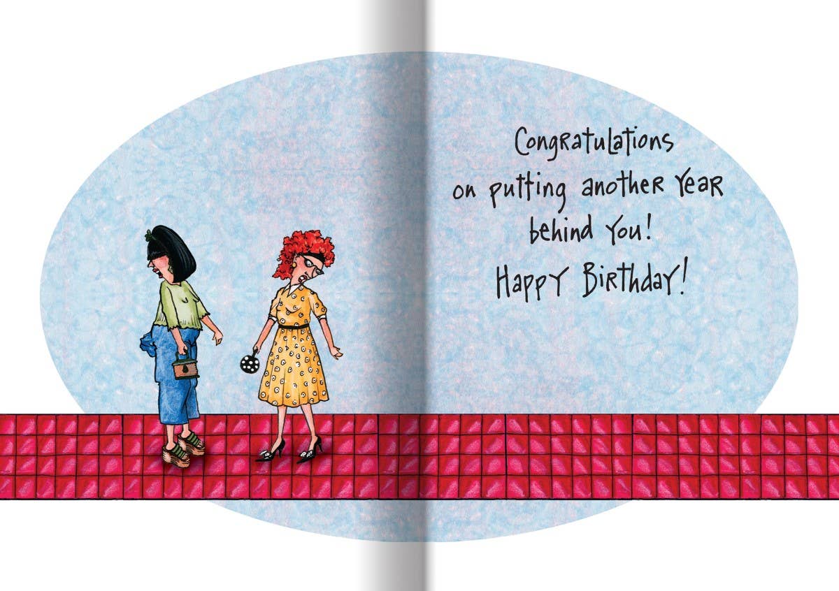 Ponytail Birthday Card - 7423