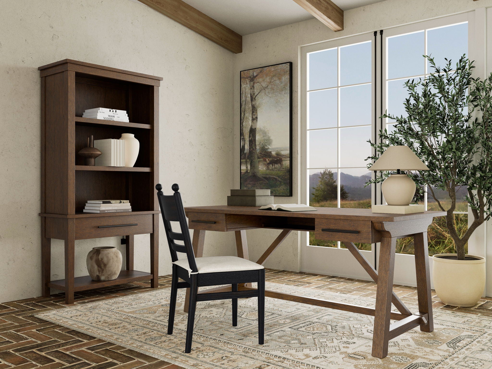 Calhoun - Writing Desk - Whiskey Oak