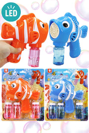 Clownfish LED Light-up Bubble Maker Gun
