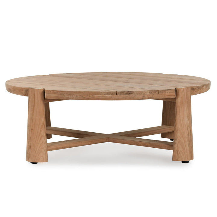 Aston - Outdoor Round Coffee Table - Natural