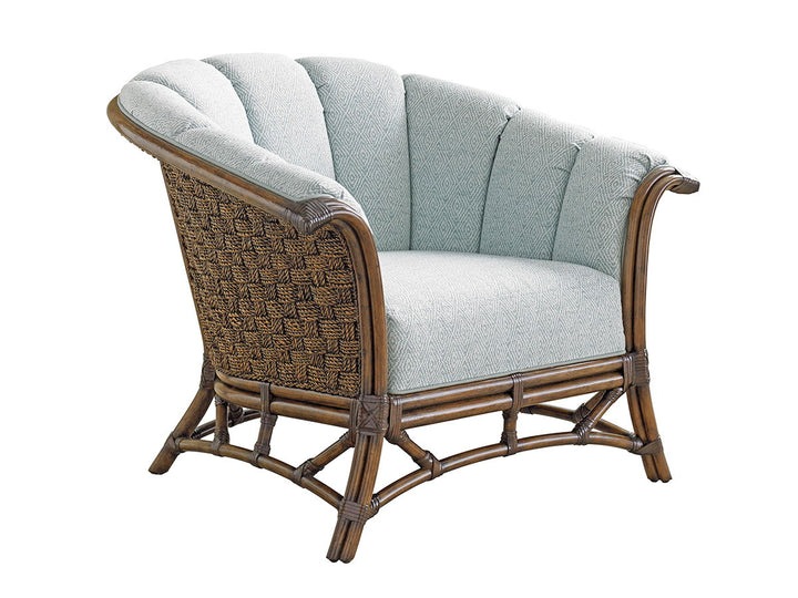Twin Palms - Sunset Key Chair - Dark Brown / Light Blue