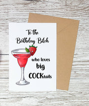 Birthday Bitch Card, Adult Humor, Best Friend Snarky Cards