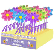 Mini Daisy Lollipops - Assorted: 24 pack with display