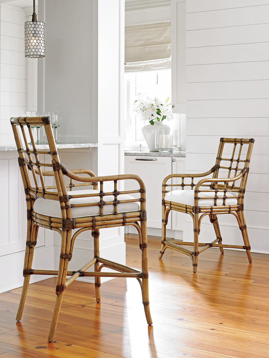Twin Palms - Lands End Bar Height Stool - Light Brown