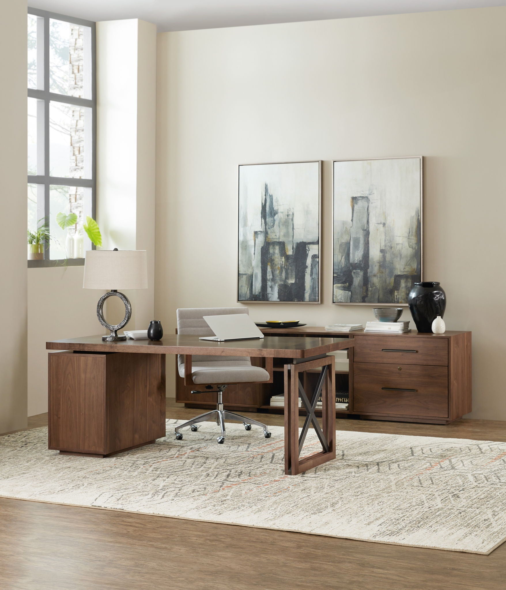 Elon - Two-Door Cabinet - Dark Brown