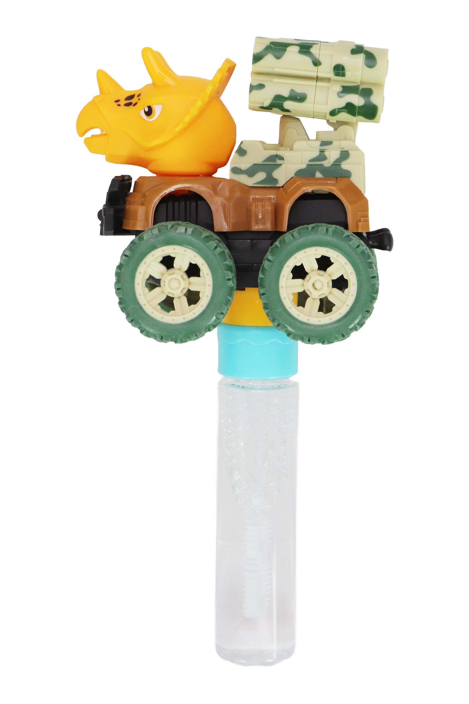 Dinosaur Wind-up Car 3 Hole Bubble Stick Wand