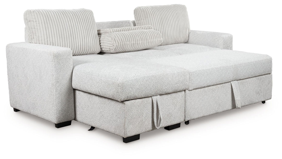 Wohlen - Alloy - 2-Piece Sectional With Pop Up Sleeper And LAF Corner Chaise