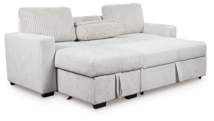 Wohlen - Alloy - 2-Piece Sectional With Pop Up Sleeper And LAF Corner Chaise