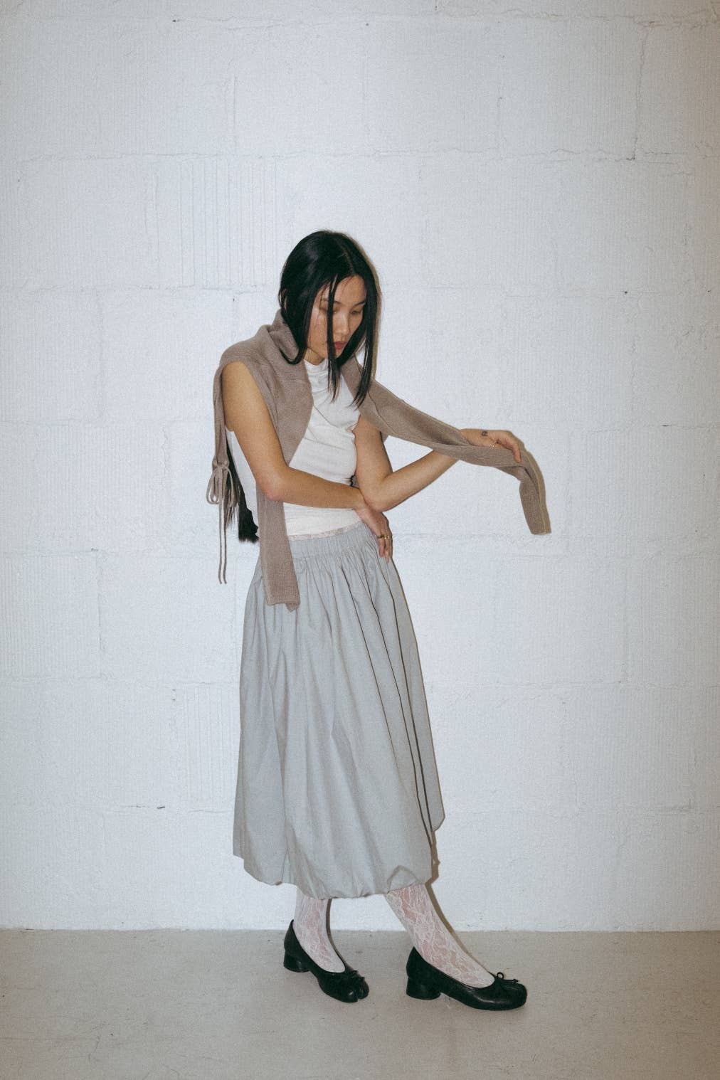 The Bella Skirt | Midi Bubble Skirt: BLACK / LARGE