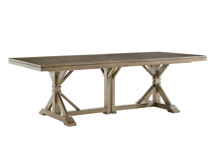 Cypress Point - Pierpoint Double Pedestal Dining Table - Dark Brown