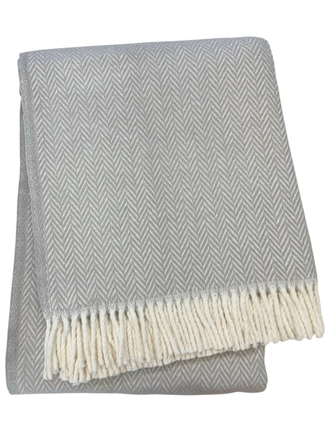 355 - Herringbone Plush Throw: Sage