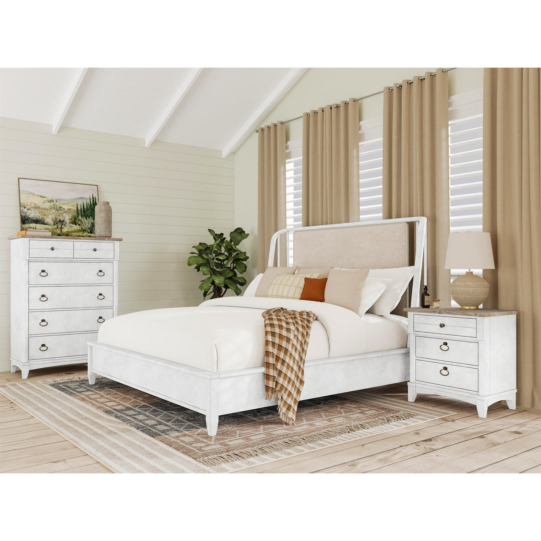 Maddox - Three Drawer Nightstand - White