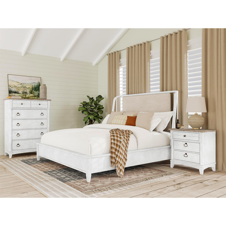 Maddox - Three Drawer Nightstand - White