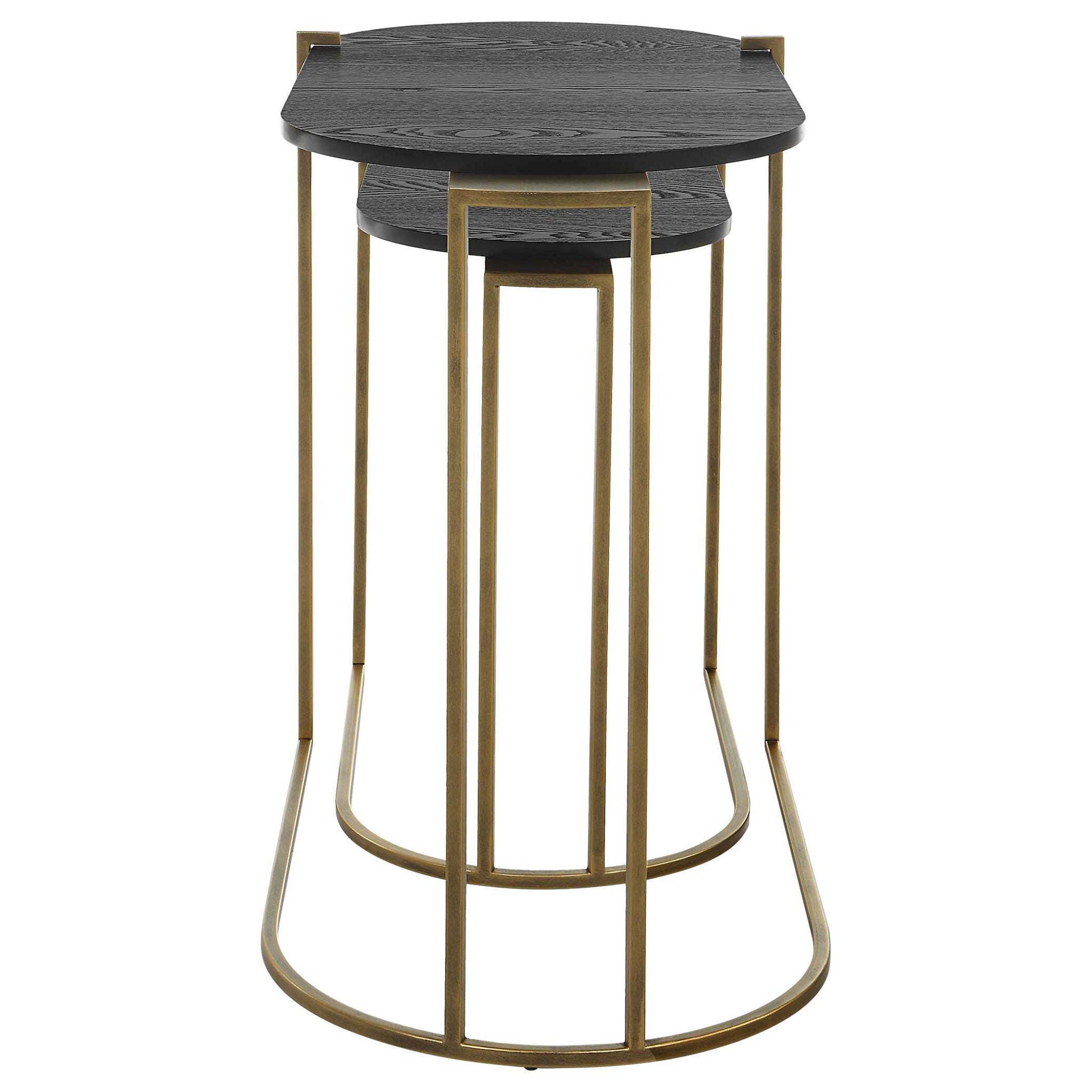 Aztec - Wood Nesting Tables (Set of 2)