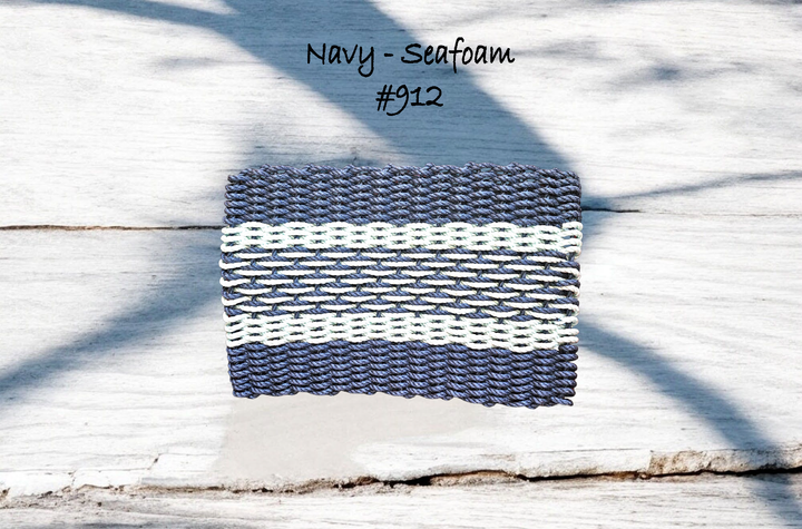 912 The "Original" Handcrafted Woven Maine Lobster Rope Door Mat: Small 18" x 30" #912