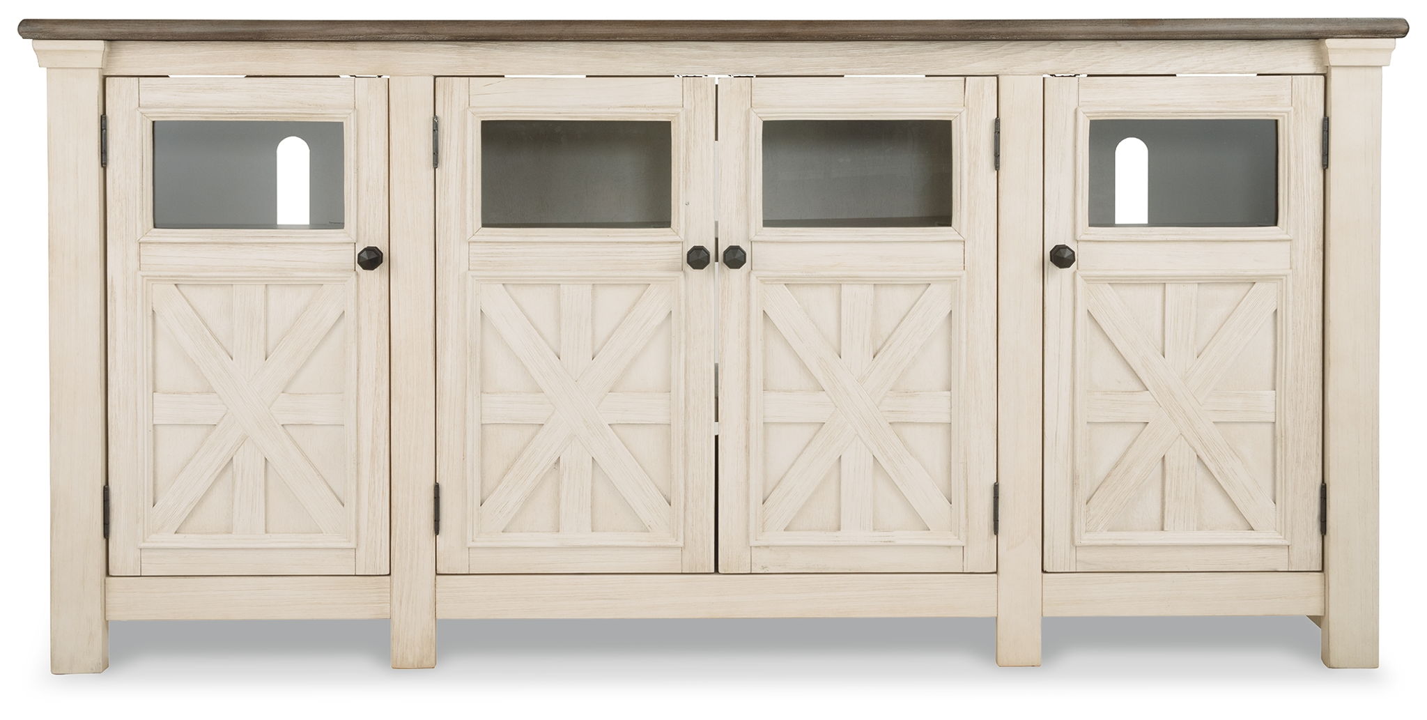 Bolanburg - Extra Large TV Stand - White / Brown / Beige