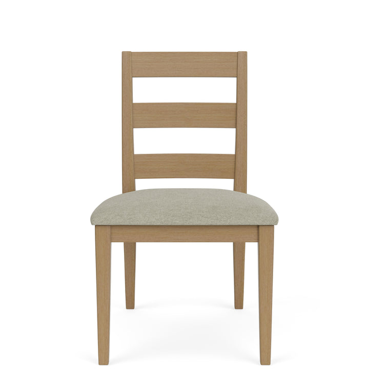 Davie - Side Chair With Upholstered Seat (Set of 2) - Light Brown