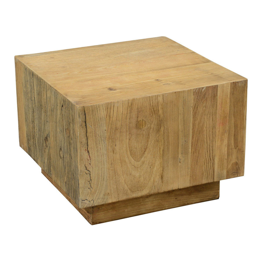 Gema - Solid Wood Square Side Table - Natural