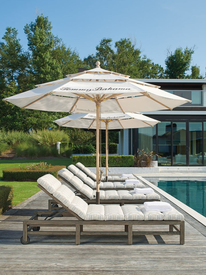 Alfresco Living - Umbrella - Canvas - White