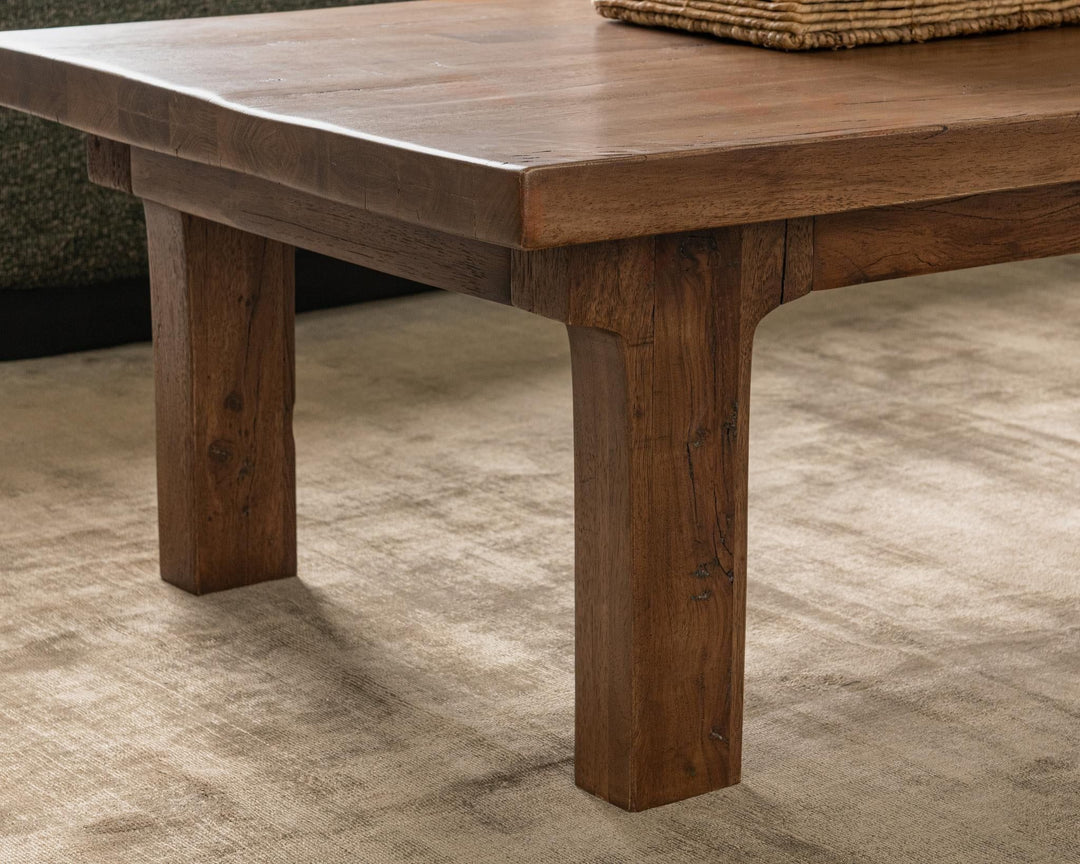 Carmel - Reclaimed Wood Rectangle Coffee Table - Earthy Terra