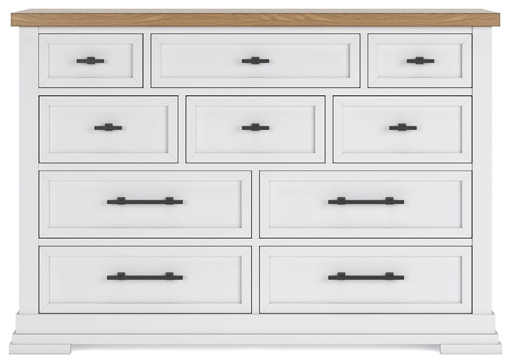 Ashbryn - White / Natural - Dresser