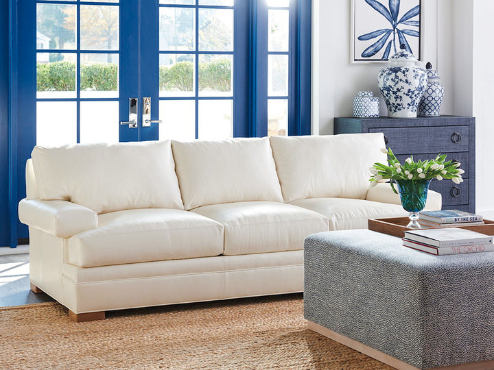 Barclay Butera Upholstery - Maxwell Leather Sofa - Beige