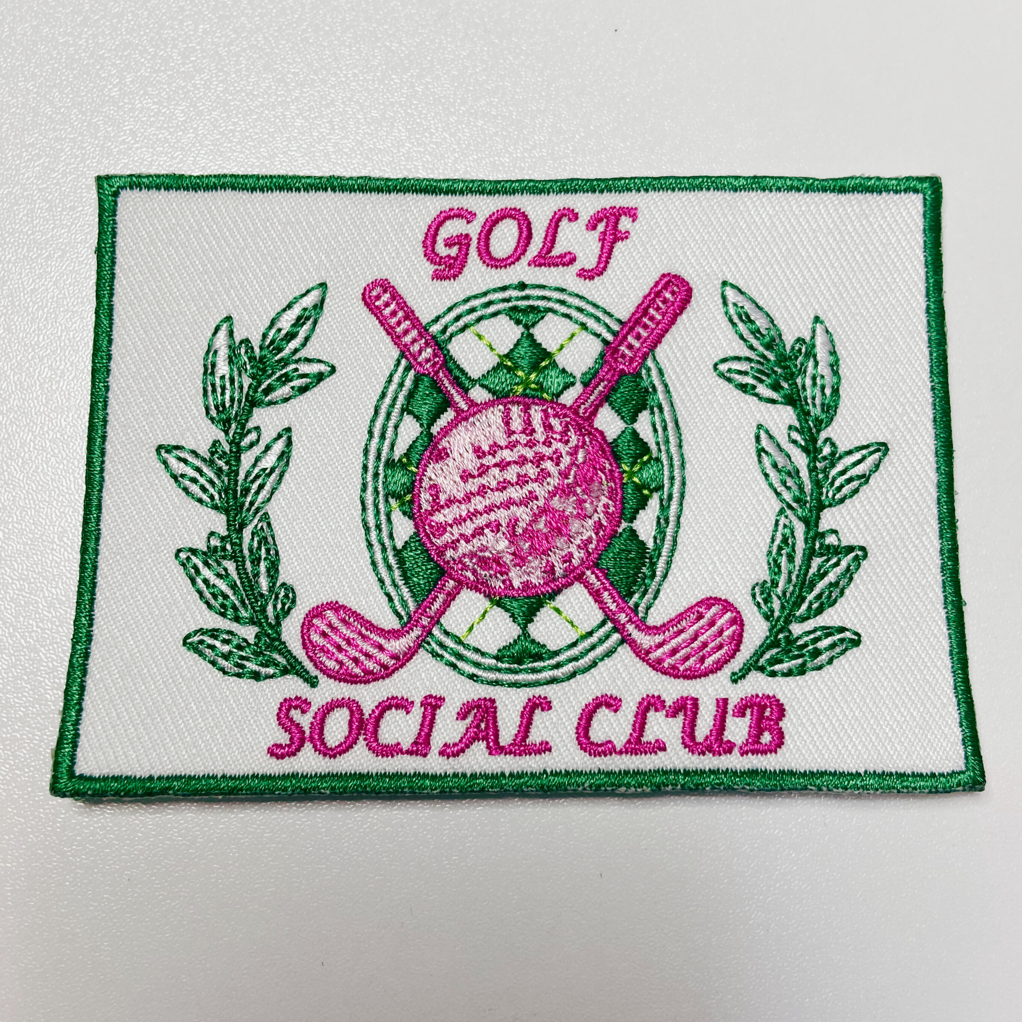 3.5” Golf Social Club   -  Embroidered Hat Patch