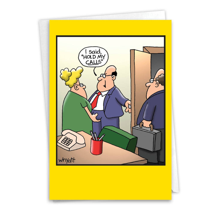 Birthday Card - Hold My Calls