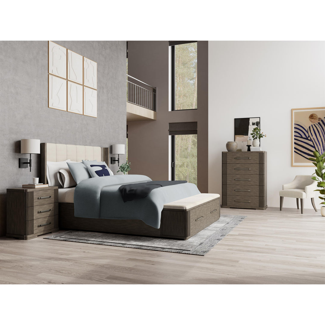 Sariel - Five Drawer Chest - Dark Brown