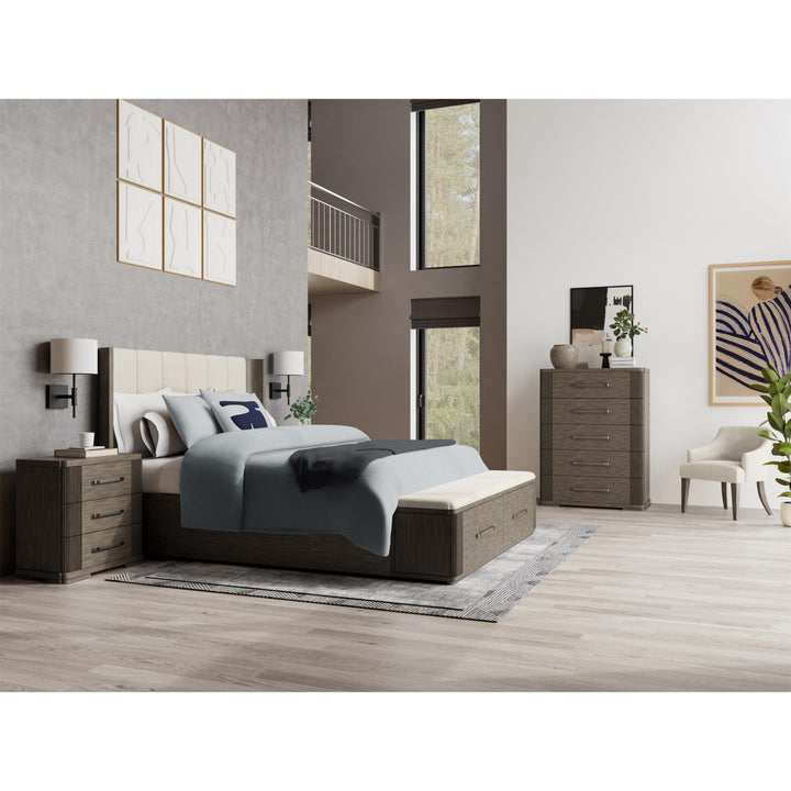 Sariel - Five Drawer Chest - Dark Brown