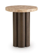 Darimore - Chair Side End Table - Burnished Brown