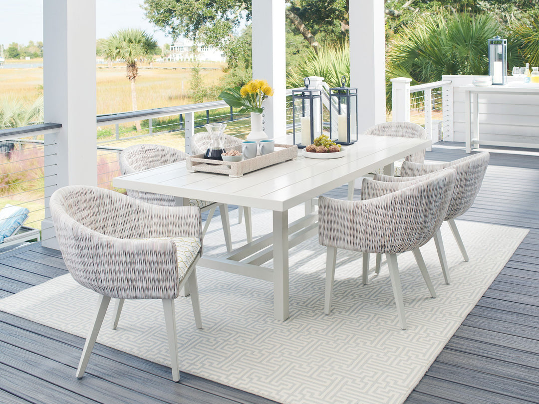 Seabrook - Arm Chair - Beige / White