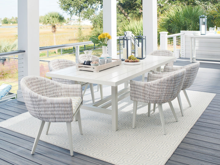 Seabrook - Arm Chair - Beige / White