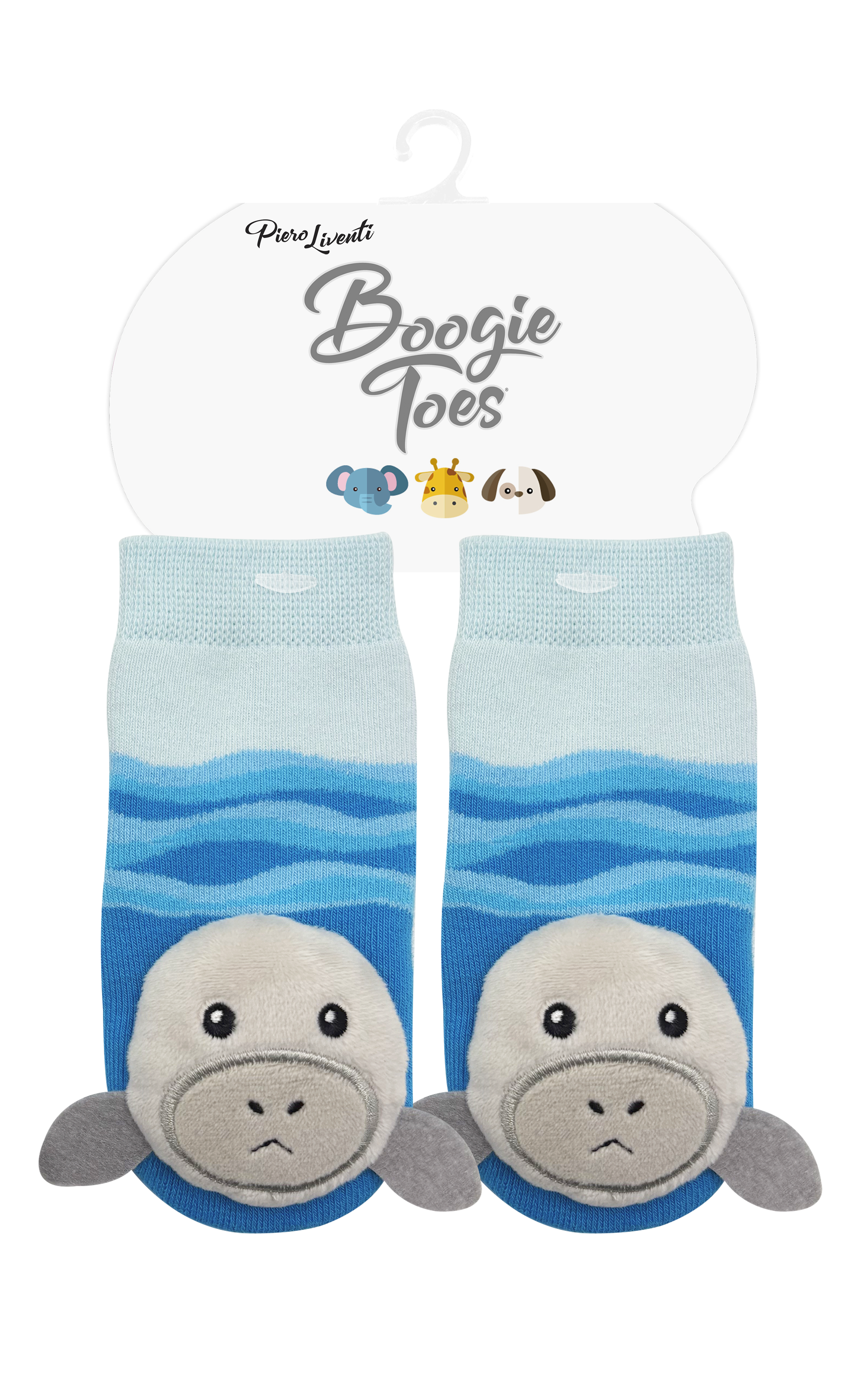 Baby Manatee Boogie Toes Rattle Socks: 1 - 2 Y