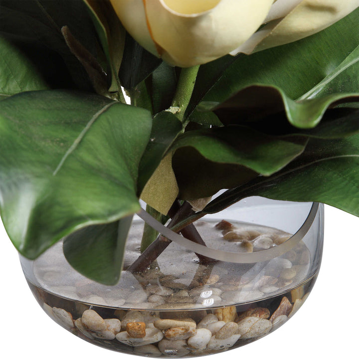 Celia - Silk Magnolia Accent - Green