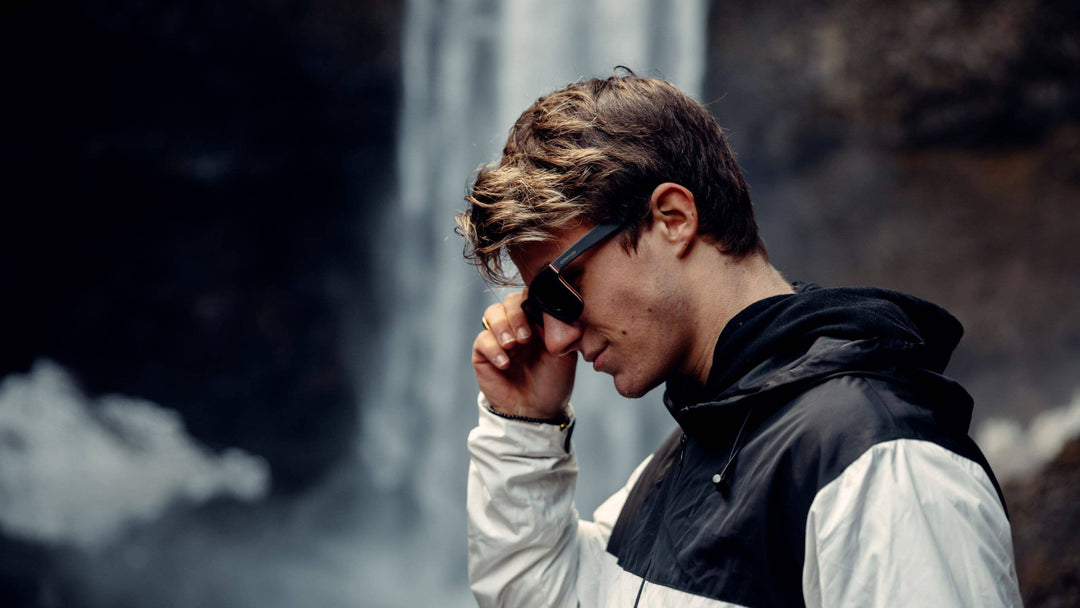 Canadian Black Maple Sunglasses with Black Polarized Lenses