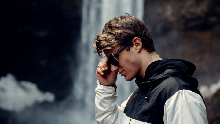 Canadian Black Maple Sunglasses with Black Polarized Lenses