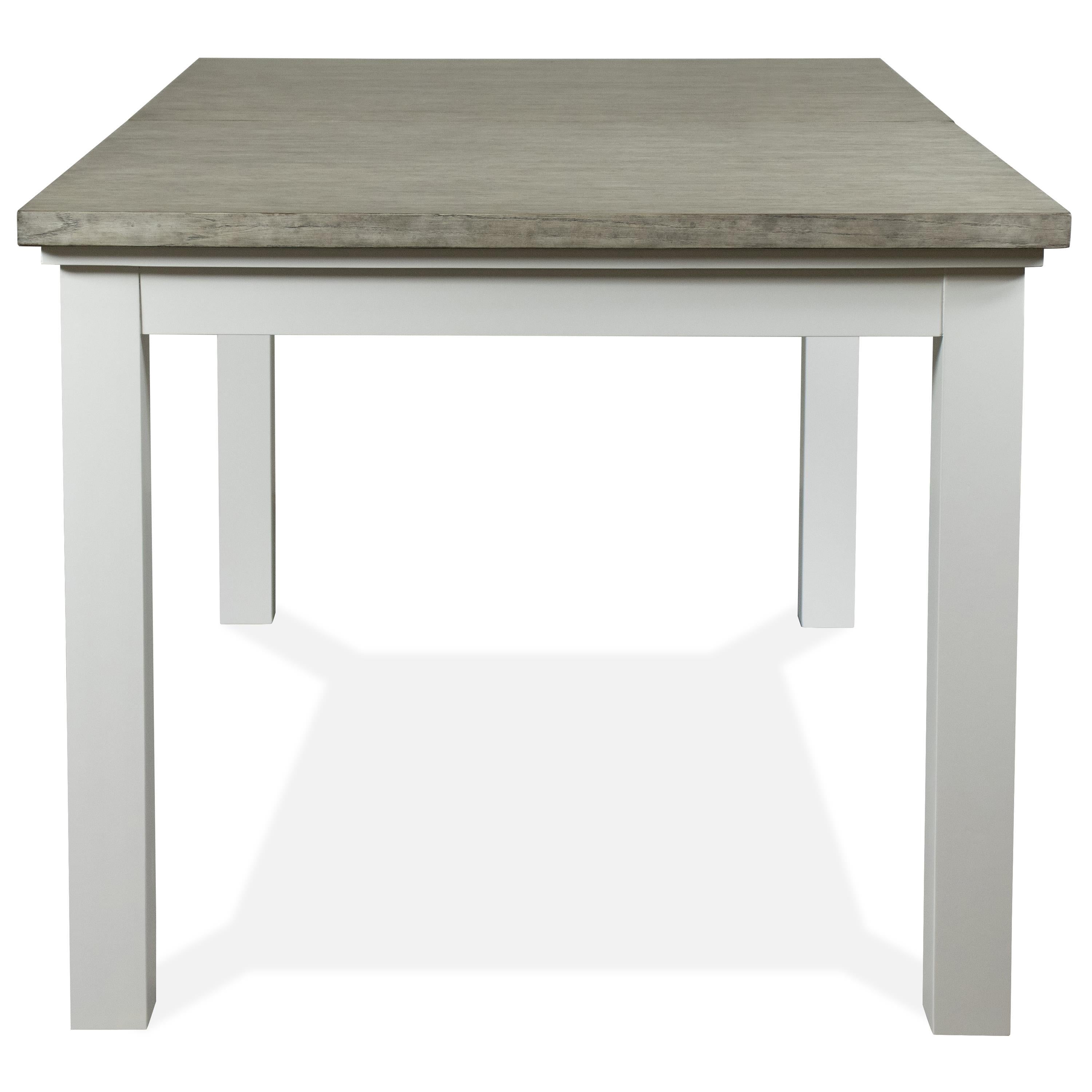 Cora - Rectangular Leg Dining Table - Cloud / Fog