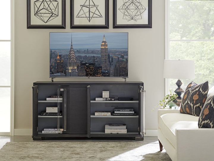 Studio Designs - Anthology Linen Media Console - Dark Gray