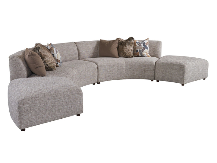 Zanzibar - Alston Wedge Ottoman - Gray