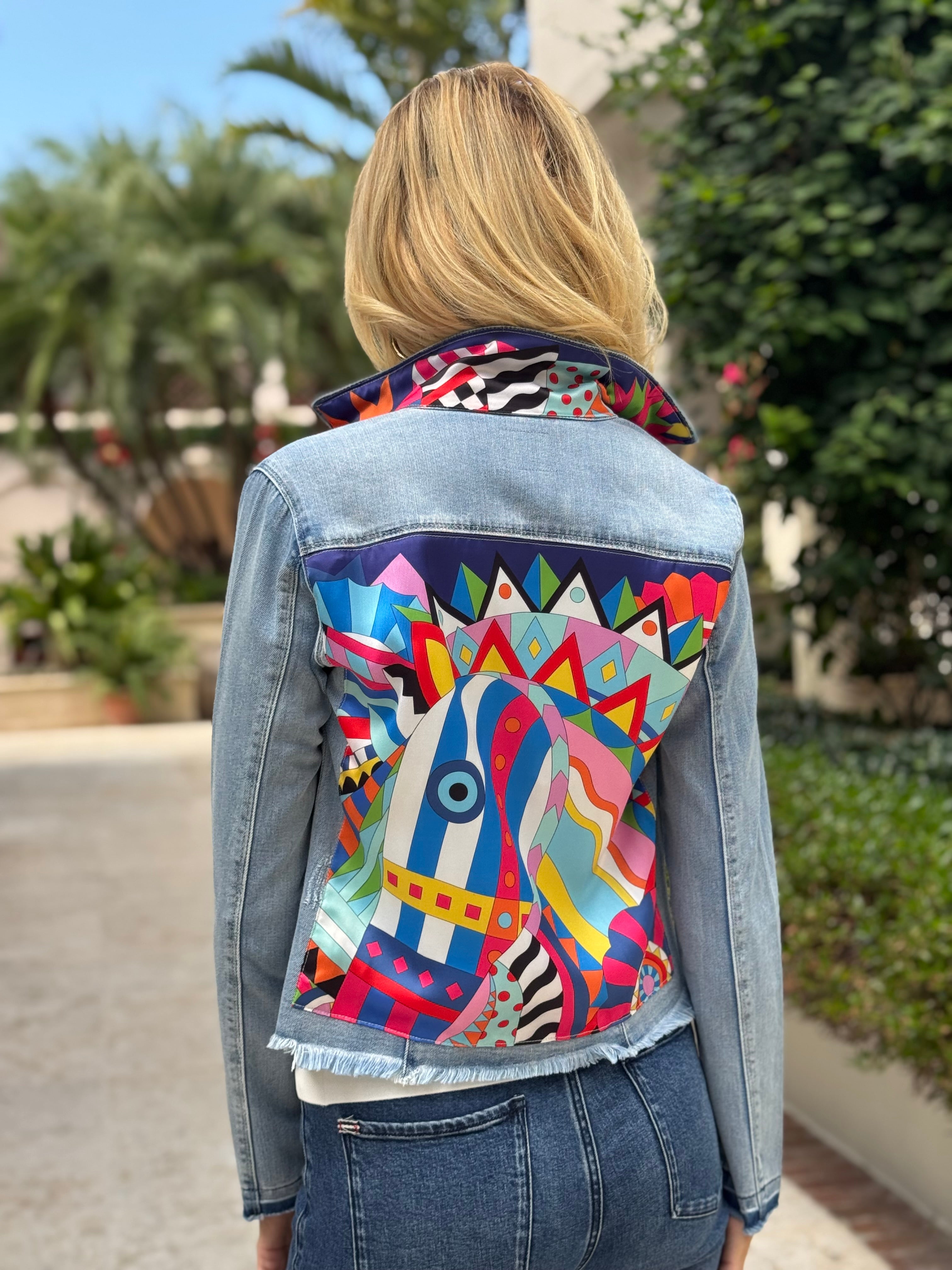 The Light Denim Jacket / Mosaic Blue Horse