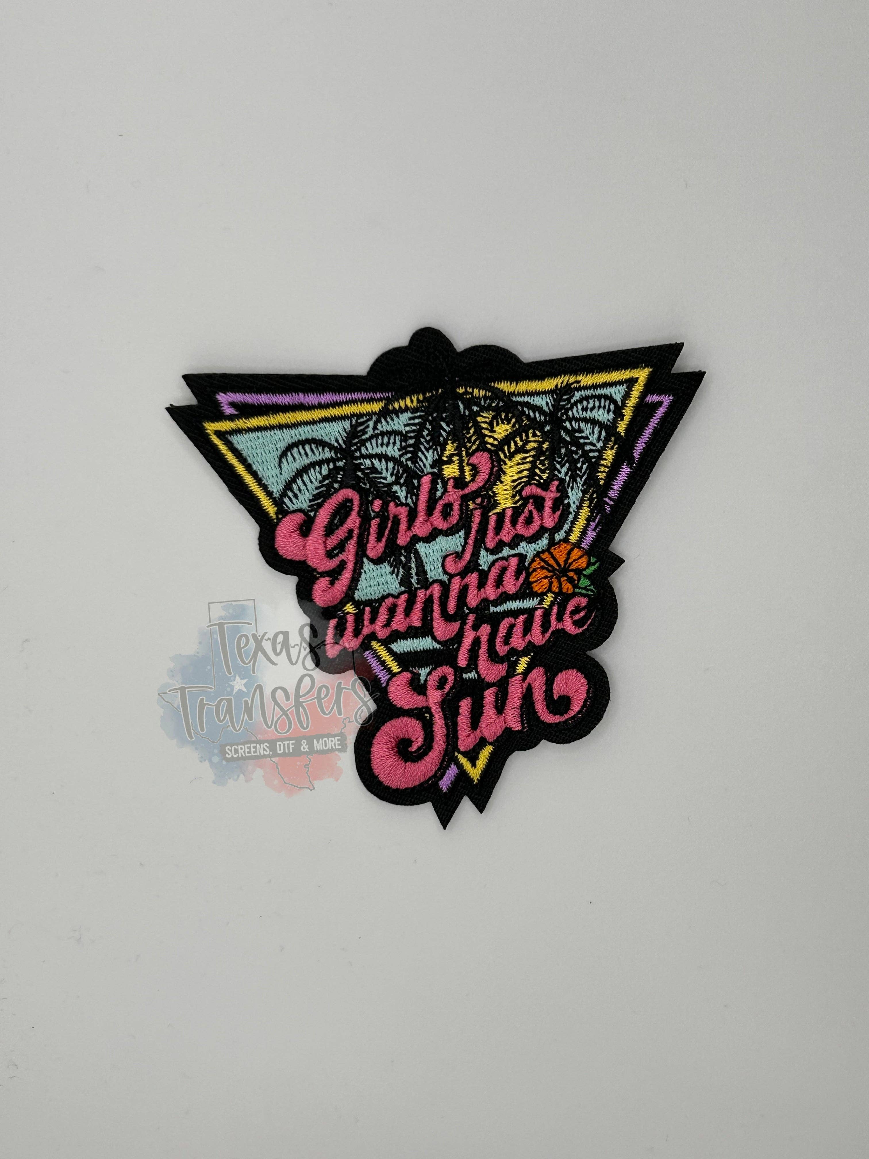 Girls Just Wanna Have Sun Iron-On PATCH